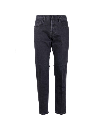 Shop DON THE FULLER  Jeans: Don The Fuller "New York" jeans in stretch cotton.
Button closure.
Five pocket model.
Tapered fit.
Composition: 98% cotton, 2% rubber.
Made in Italy.. NEW YORK DTF-N